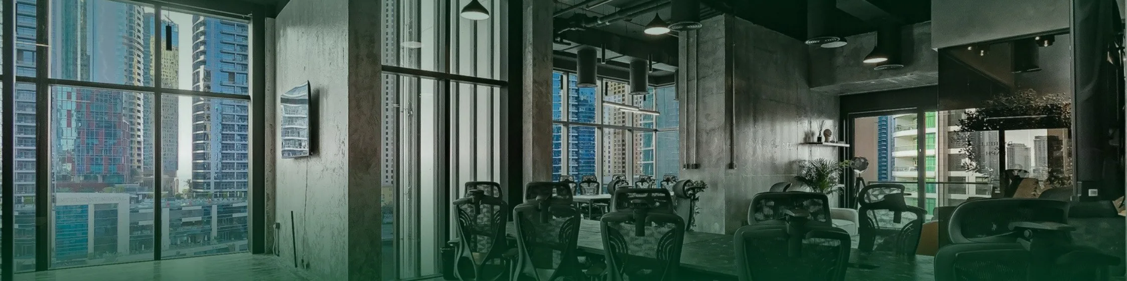 The Agency 8 office floor, Extreme Waterfront Offices, Dubai Marina
